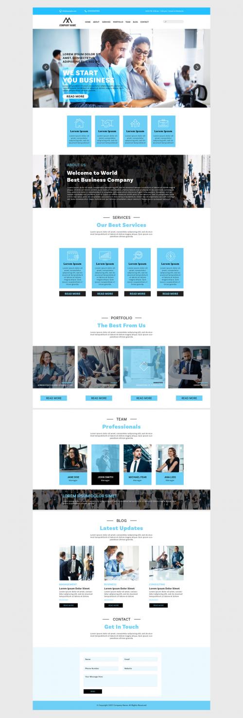 Business Website Layout - 435467470