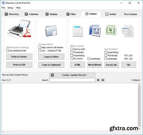 Directory List and Print Pro 4.31