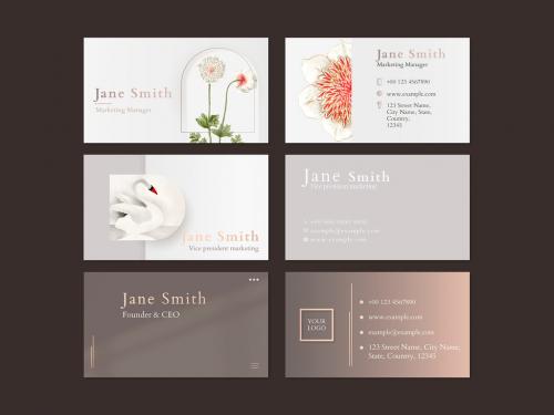 Business Card Layout for Beauty Brand - 435667257