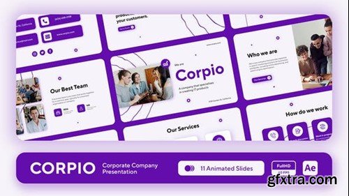 Videohive Corpio - Startup and Company Pitch Deck Presentation 38429014