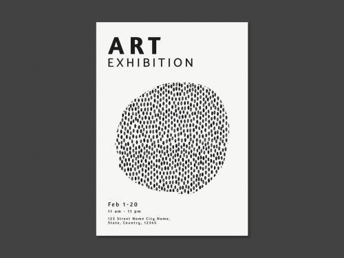 Editable Poster Layout for Art Exhibition - 435667579