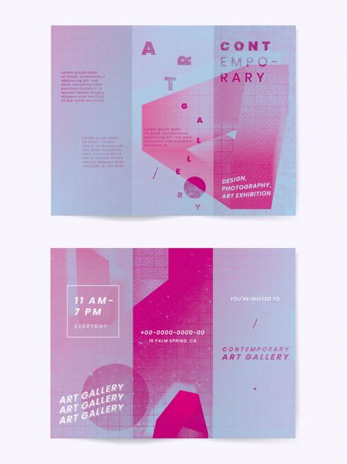 Art Gallery Exhibition Brochure Layout - 435683064