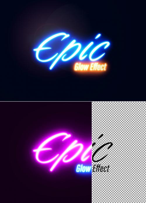 Glowing Text Effect - 436105683