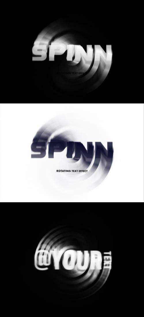 Spinning Text Effect - 436105700