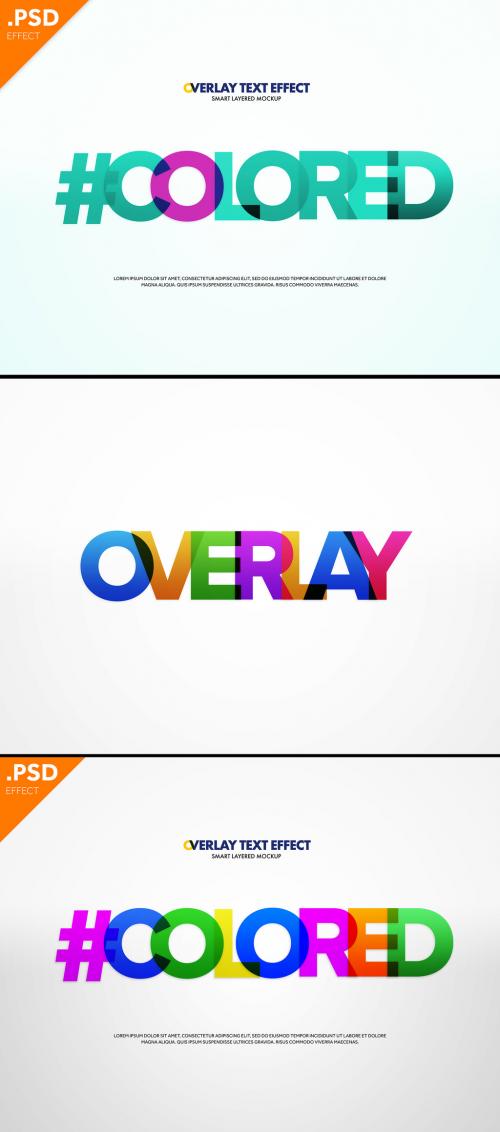 Blended Colors Overlay Text Effect - 436105705