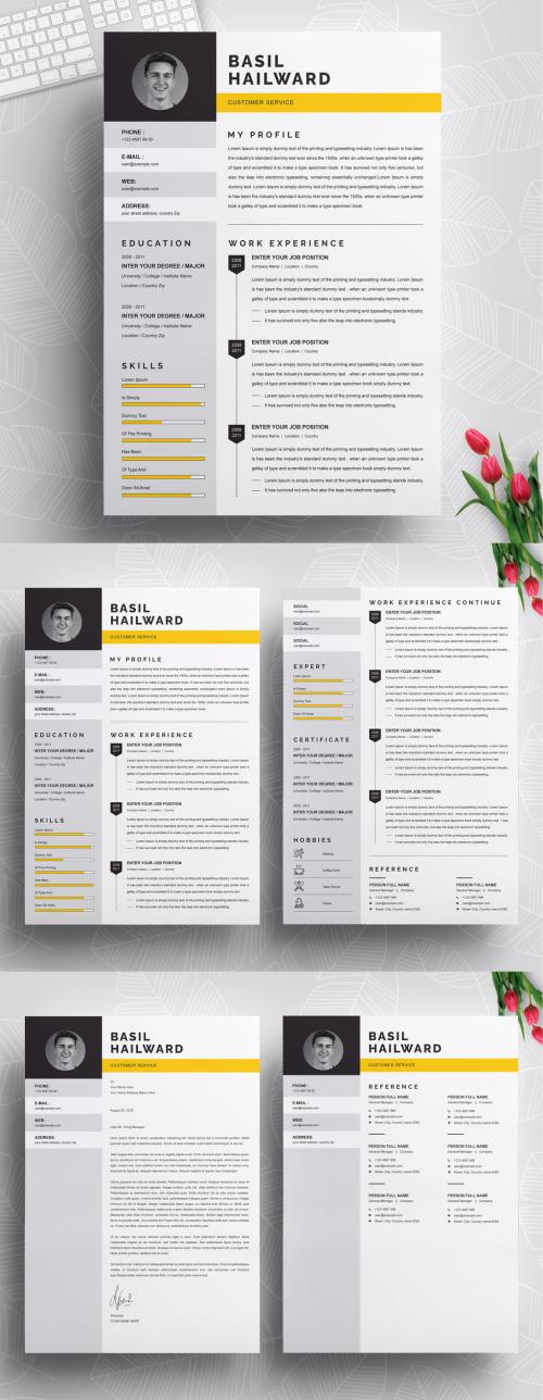 Professional Resume Layout with Cover Letter - 436223818