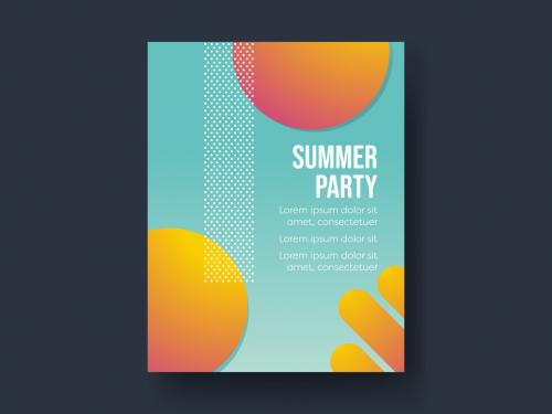 Summer Bright Gradient Poster - 436230625