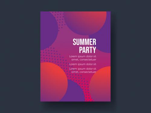 Summer Purple Gradient Poster - 436230635