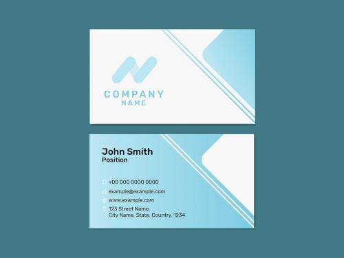 Editable Modern Business Card Layout - 436243216