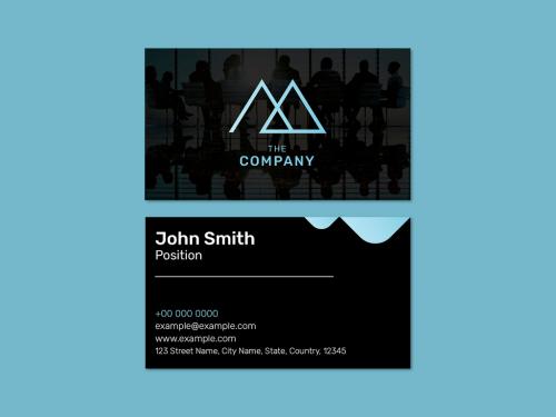 Printable Modern Business Card Layout - 436244953