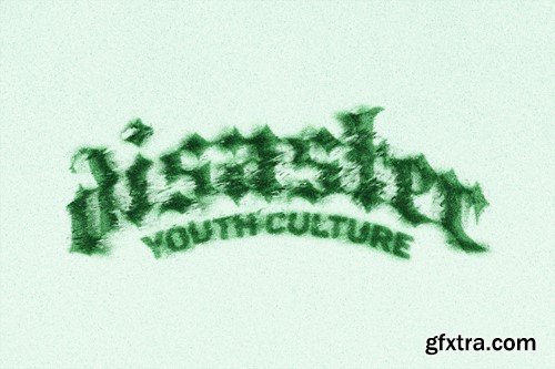 Grunge Misprint Text & Logo Effect E8LZBTA