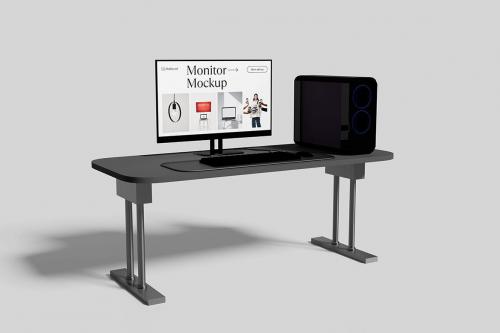 Desktop Monitor Mockup