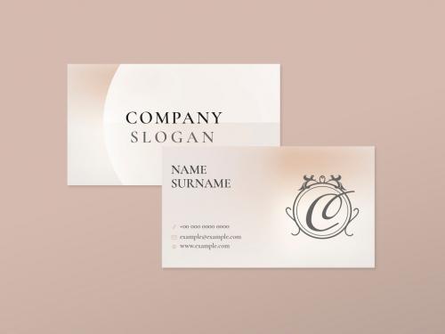 Business Card Layout for Beauty Brand - 437075344