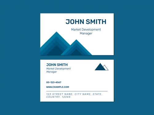 Modern Business Card Layout - 437075410