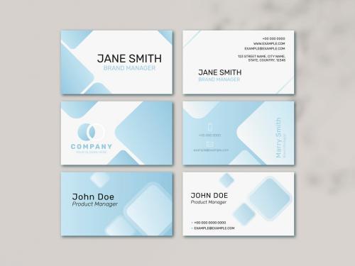 Modern Name Card Layout Set - 437075413