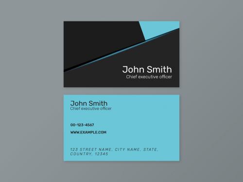 Printable Business Card Layout - 437075420