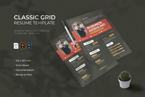 Classic Grid - Resume