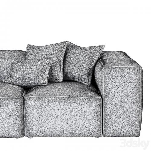 RH / FULHAM UPHOLSTERED LEFT-ARM SOFA CHAISE SECTIONAL