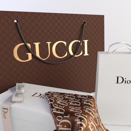 Decorative set, Dior gucci