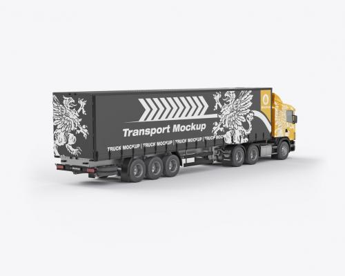 Heavy Truck Mockup