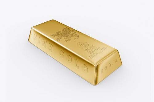 Colored Gold Bar Mockup