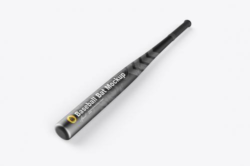 Metallic Baseball Bat Mockup