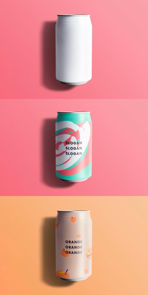 Editable Soda Can Mockup - 437107734