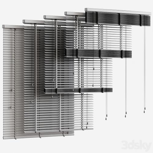 Folding wooden blinds