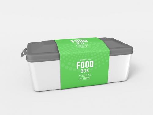 Food Box with Sleeve Packaging Mockup Set