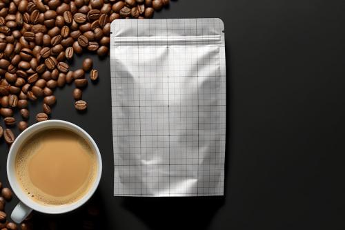 Coffee Pouch Bag Mockup