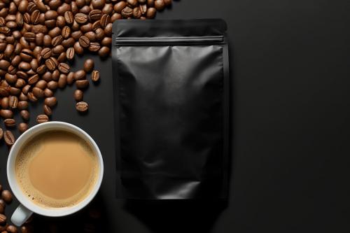 Coffee Pouch Bag Mockup