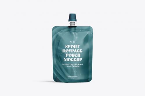 Spout Pouch Couple Packaging Mockup