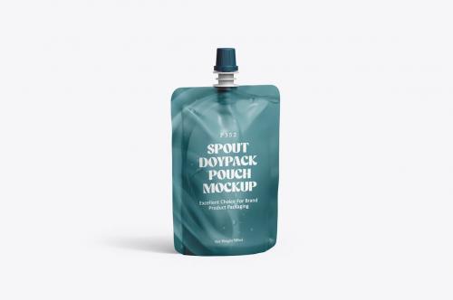 Spout Pouch Couple Packaging Mockup