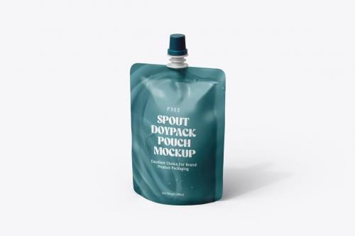 Spout Pouch Couple Packaging Mockup