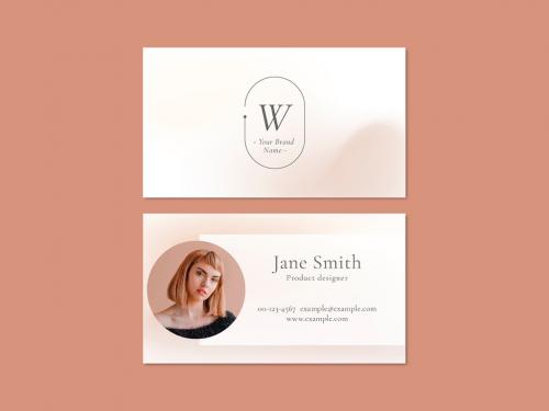 Business Card Layout for Beauty Brand - 437258998