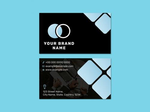 Modern Business Card Layout - 437259439