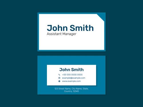 Modern Name Card Layout - 437259475