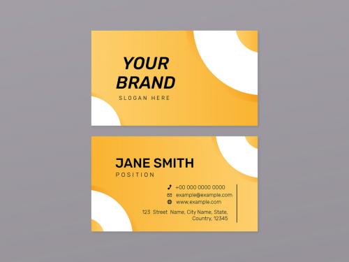 Vibrant Business Card Layout - 437259860