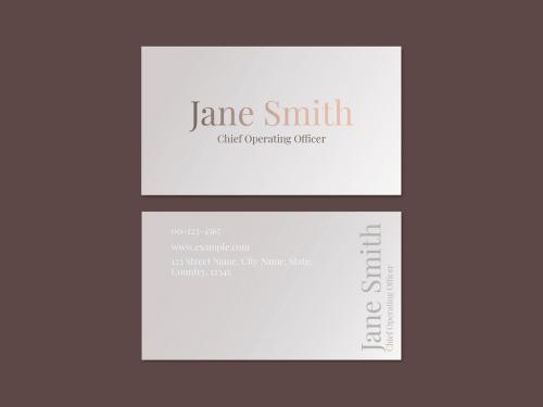 Minimal Business Card Layout - 437261061