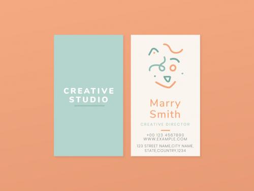 Creative Name Card Layout - 437264211