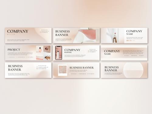 Business Banner Layout for Beauty Brand - 437264281