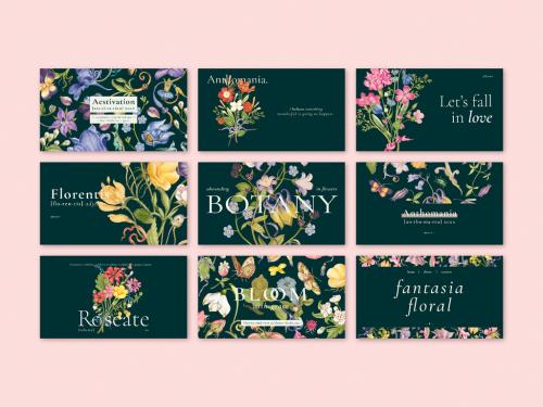 Editable Aesthetic Floral Layout for Blog Banner - 437267700