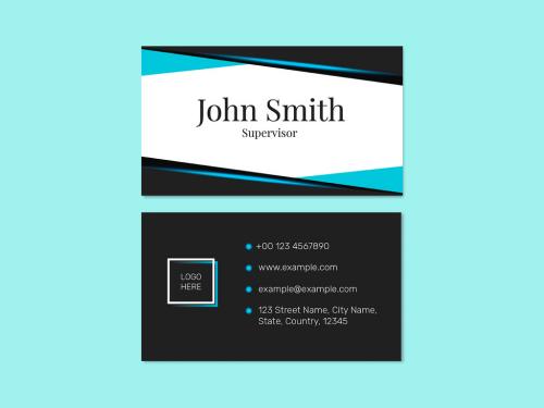 Modern Business Card Layout - 437267978