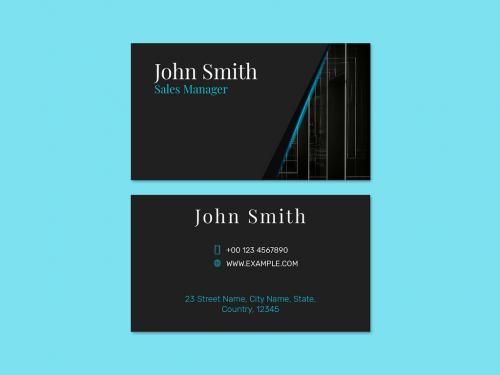 Printable Business Card Layout - 437268128