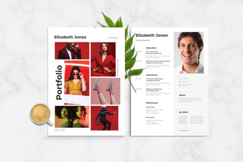 Portfolio Clean Resume - 437294091