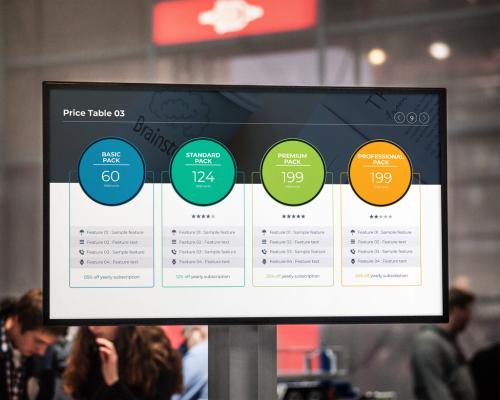 Pricing Table Tier Infographic Design - 437430100