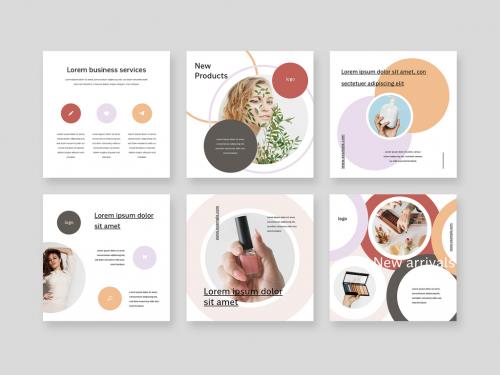 Social Media Post Layouts for Bloggers and Influencers - 437453125