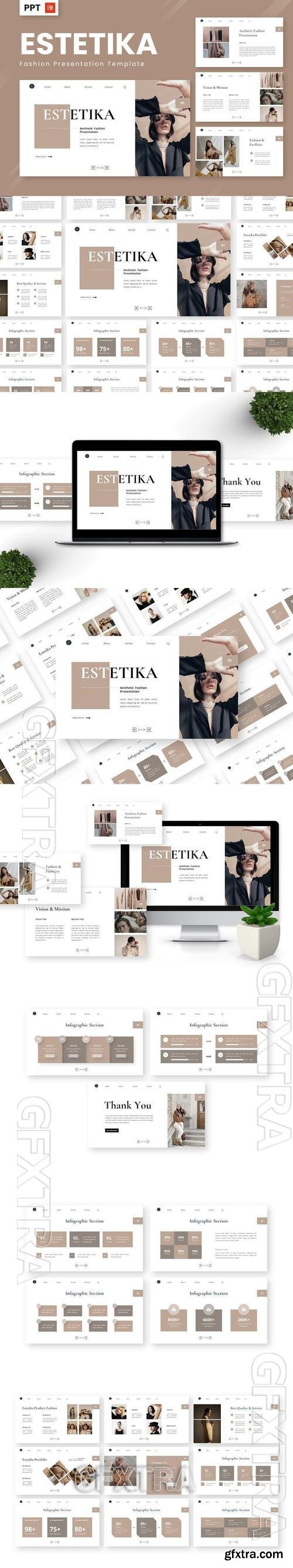 Estetika - Fashion Powerpoint Templates V835XH7