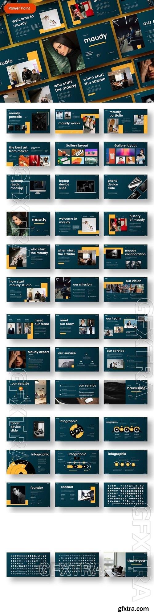 Maudy - Business PowerPoint Template 8PQYWE6