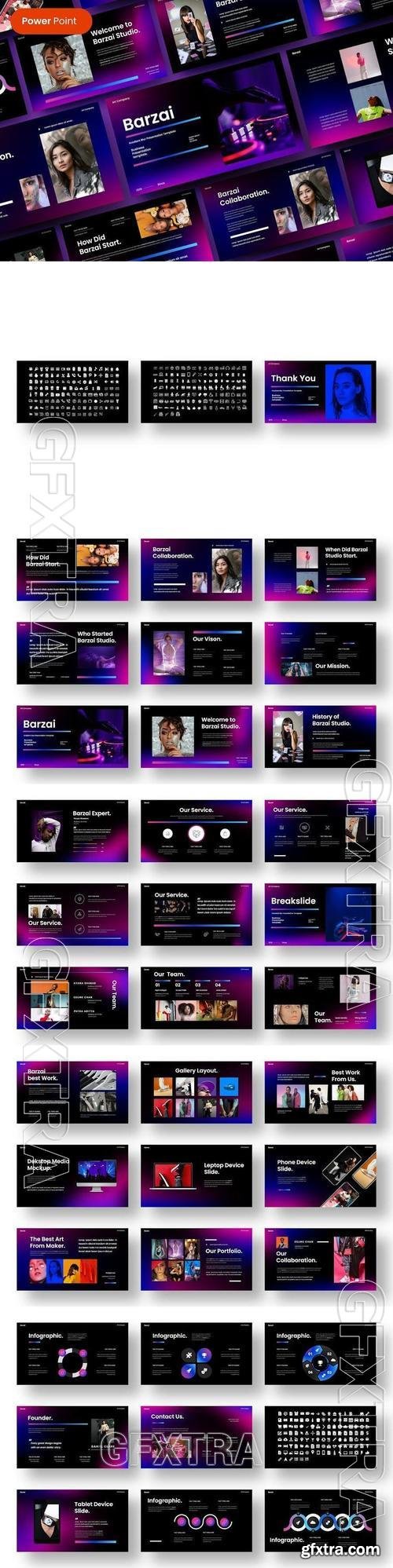 Barzai - Business PowerPoint Template MY5P2JG